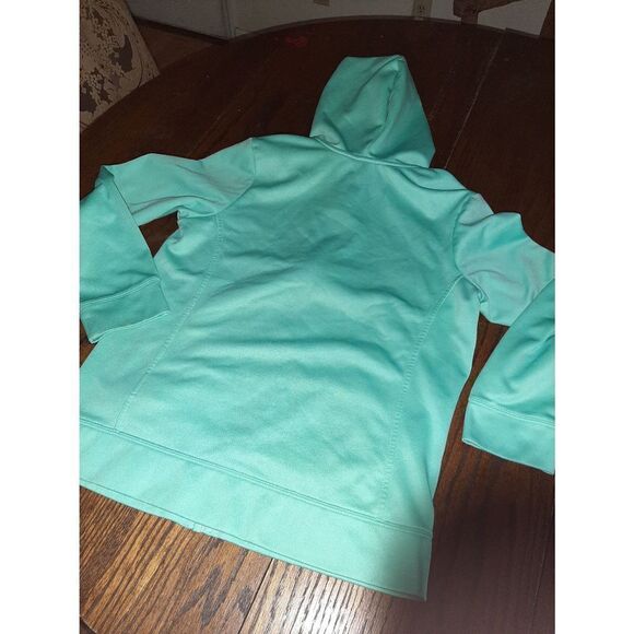 EUC Girl's XL Size 18 Light Greenish Blue North Face Full Zip Pockets Ho… - Picture 4 of 5